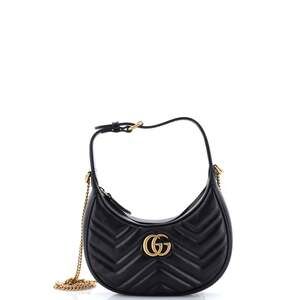 Gucci Gg Marmont Half Moon Hobo #237017G13B